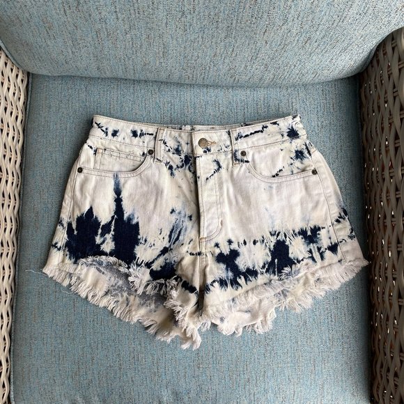 Guess | Tie-Dye Denim Shorts - Picture 5 of 13